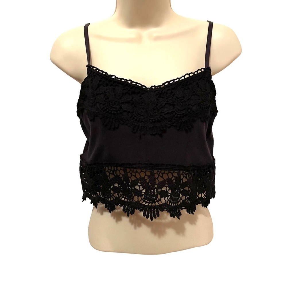 Altar’d State Intimates Black Lace Bralette Crop Top M/L